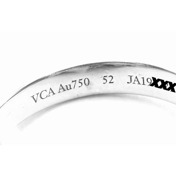 Van Cleef & Arpels 18k White Gold Diamond Two Butterfly Between Finger Ring - Picture 5 of 10